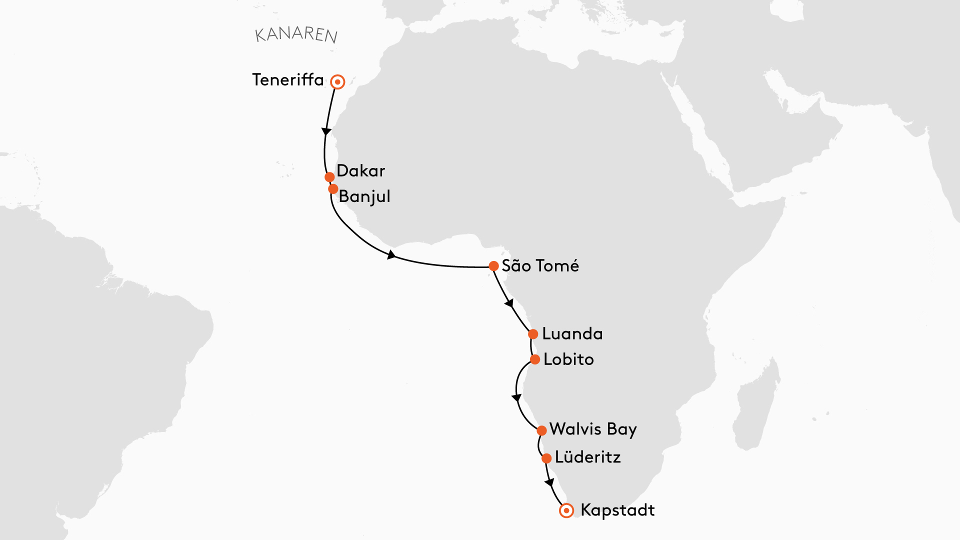 Vom Teide bis zum Tafelberg