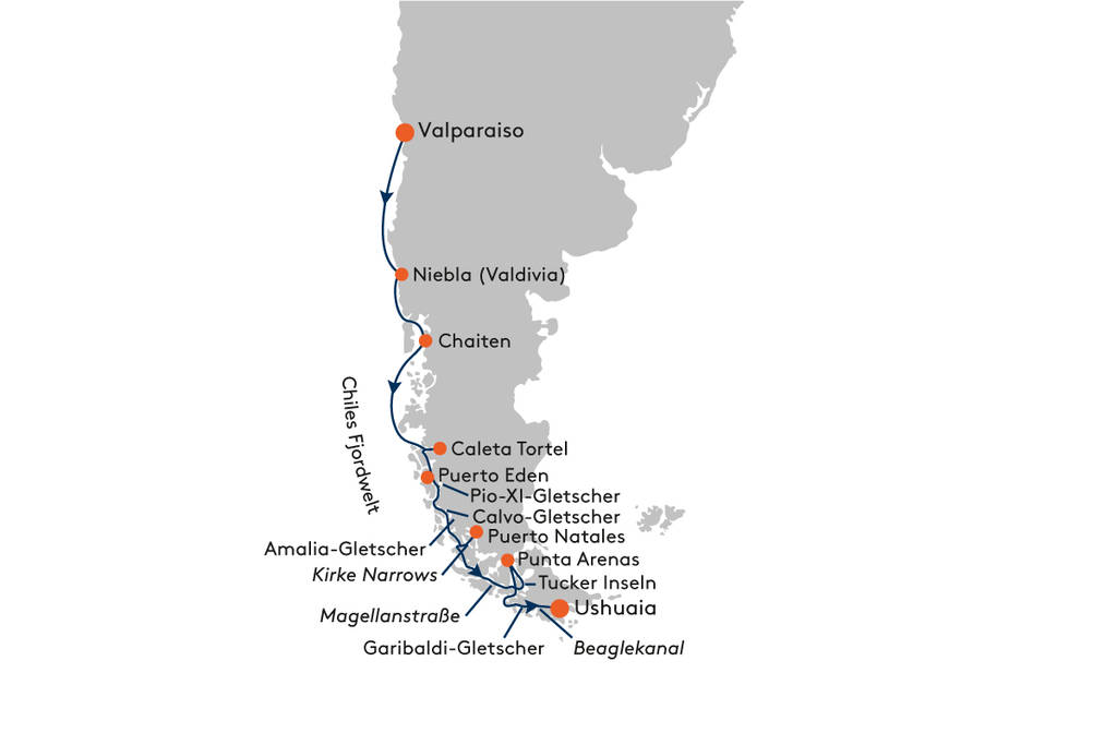 Expedition Chilenische Fjorde – Evolution in Felsen und Wasser verewigt